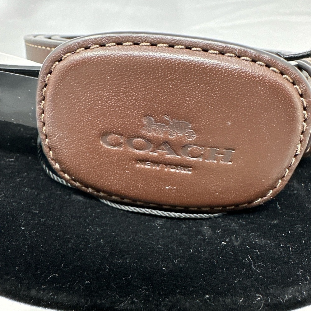 Coach Chocolate Brown Leather Belt - Picture 2 of 4